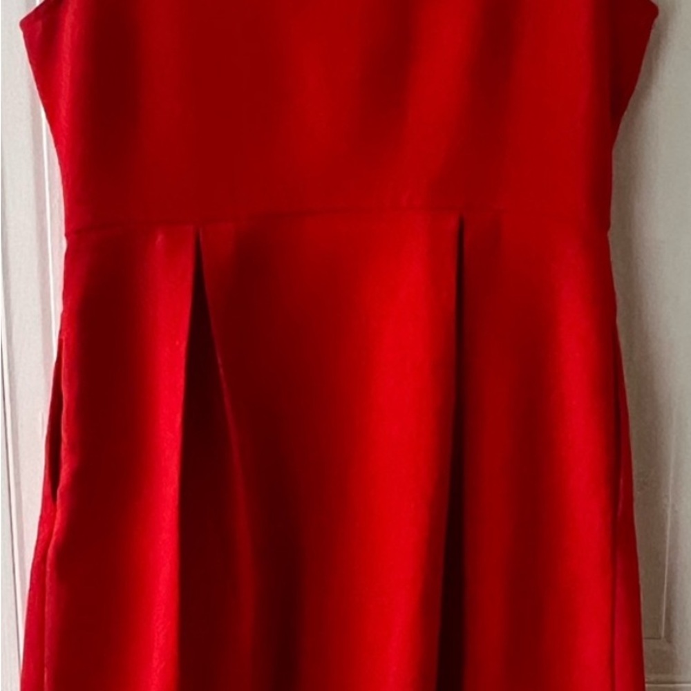 RW&CO - Elegant Red A-line with a Bow Dress - Picture 4 of 4